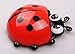 ChezMax Cute Cartoon Ladybug Toothbrush Holder Kids Wall Suction Cup Mount Toothbrush Holder Red