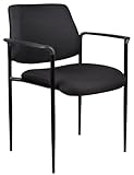 Boss Square Back Cushion Diamond Stacking W/Arms Black