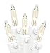Novelty Lights 10 Light Clear Christmas Craft Mini Light Set, Non-Connectable, White Wire, 5.5' Long
