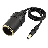 VONOTO 2PACK Female Cigarette Socket to DC 5.5mm x 2.1mm for Car Charger UPS Battery Backup and Portable Generator