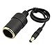 VONOTO 2PACK Female Cigarette Socket to DC 5.5mm x 2.1mm Power Cable for Car Charger, UPS, Battery Backup, and Portable Generator