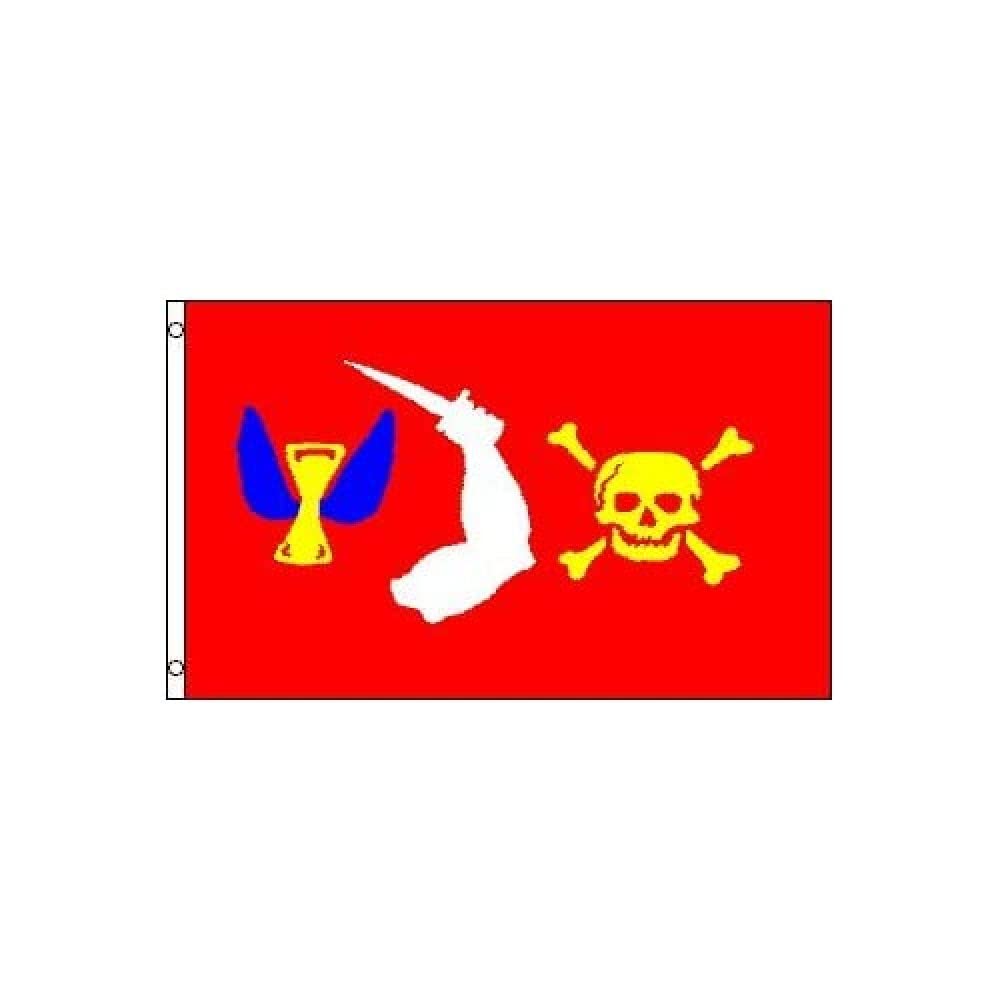 AZ FLAG - Pirate Christopher Moody Flag - 3x5 Ft - 100D Polyester Skull Pirates Banner with Two Metal Grommets - Fade Resistant - Vivid Colors - 3' x 5' Feet - 150x90 Cm