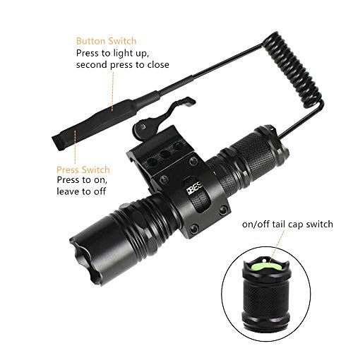 image for BESTSUN Tactical Flashlight 1200 Lumen Super Bright Hunting Light with