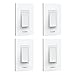 Koogeek Smart WiFi Light Switch for Apple HomeKit with Siri Remote Light Control Switch on 2.4Ghz Network No Hub Required Single Pole (4-Pack)