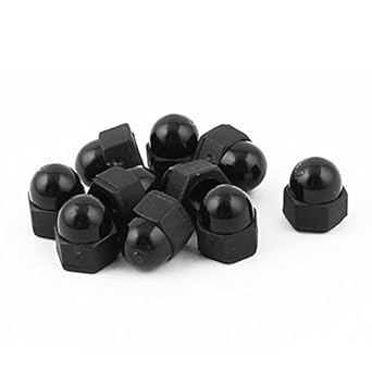 Uxcell A15080400ux0747 10pcs M4 Bolt Nut Cap Inner Threaded