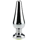 FST Luxury Jewelry Design Fetish Stainless Steel Anal Butt Plug Fantasy Sex Restraints Bondage SM Anal Stimulation Toy for Unisex Color Random(Large)