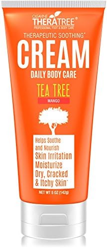 Therapeutic Soothing Cream – Fast Relief for Dry Skin, Eczema, Psoriasis, Itchy Skin or Sun Damage. Non-Greasy Daily Moisturizer. Natural Skincare Lotion for Body – Mango