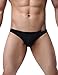 Avidlove Men Underwear Low Rise Briefs Solid Stretch Hip Bikinis 4 Packs Black XXL