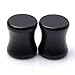 JOVIVI 6pcs Mix-color Organic Wood Double Flared Saddle Ear Tunnels Plugs Expander Punk Jewelry 8mm/0G