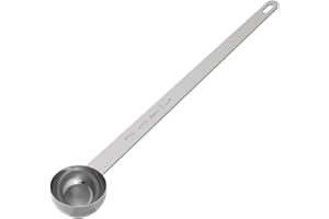 LEIFENY 1 Tablespoon Coffee Scoop, 9” Long Handle Measuring Spoon, One tbsp (15 ml) Coffee Scooper, Stainless Steel Scoop Bulk for Ground Coffee