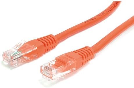 Aptii CAT 6 Network Cable. Ethernet LAN 10/100/1000 Gigabit Patch Lead Orange 3m, Orange,Gold