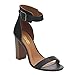 X2B BC82 Women's Block Heel Ankle Strap Party Shoes About One Size Smaller