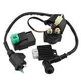 GOOFIT CDI Box Ignition Coil Solenoid Relay Voltage Regulator for 50cc 70cc 90cc 110cc 125cc ATV Dirt Bike and Go Kart