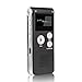 ACEE DEAL Digital Voice Recorder 8GB, Audio Voice Activated MP3 Player with Android USB Port, Multifunction Recorder Dictaphone with Built-in Speaker, Include Cables and Earphones (Dumb Silver)