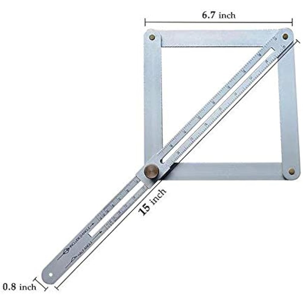 Woodworking Corner Protractor 10170 Degrees Aluminium Alloy Angle