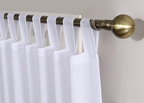 Amazon Com No 918 Trevor Heathered Texture Semi Sheer Tab Top