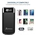 Power Bank 20000mAh Portable Charger Battery Pack 2 Output Ports Huge Capacity Backup Battery with LCD Display & Flashlight Compatible Smart Phone Almost All Android Phone and Others