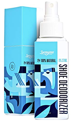 #1 Rated Natural Shoe Deodorizer Spray for Foot Odor & Sport Gear - INSTANT Shoe Odor Eliminator w 12 Essential Oils & Enzymes - Odor Eaters for Shoes, Foot Spray, Gym Bag Deodorizer (Power Mint, 1) (Best Odor Eaters For Shoes)