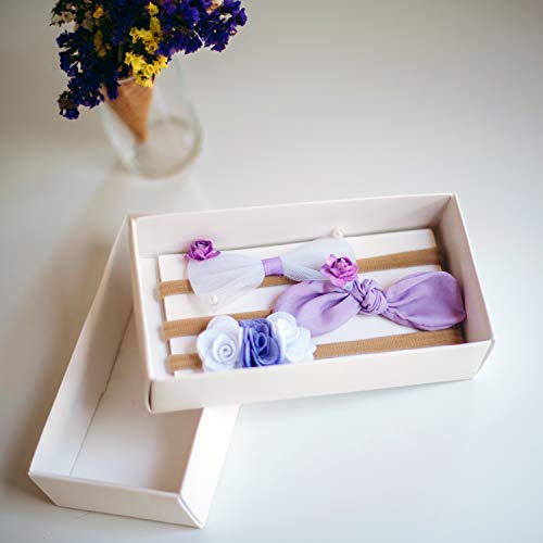 image for Small Smile Baby Girl Headbands - Fabric Newborn Headbands Serve as Ba