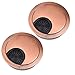 URBEST 2 Pcs Metal Grommets Wire Organizer Cable Cord Hole Round Cover for Computer Desk