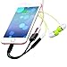 KPAO 2in1 Lightning to 3.5mm Audio Adapter and Lightning Charging Port for iPhone Support iOS 10.3 (black)