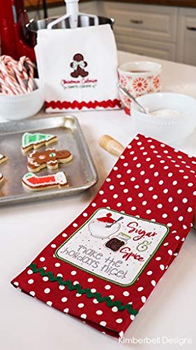 Kimberbell Machine Embroidery Book w/CD: We Whisk You A Merry Christmas KD806 Plus Embellishment Kit KDKB166 - Thumbnail 4