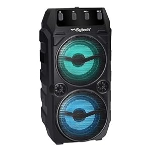 Sytech – SY-XTR11BT – Draagbare en draadloze luidspreker met lithiumbatterij, Bluetooth-technologie, 2-weg luidspreker…