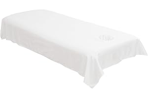2Pcs Massage Table Sheets, 47x79 Inch Massage Bed Cover with Face Hole, Soft Spa Bed Cover for Spa, Beauty, Tattoo, Hospitals