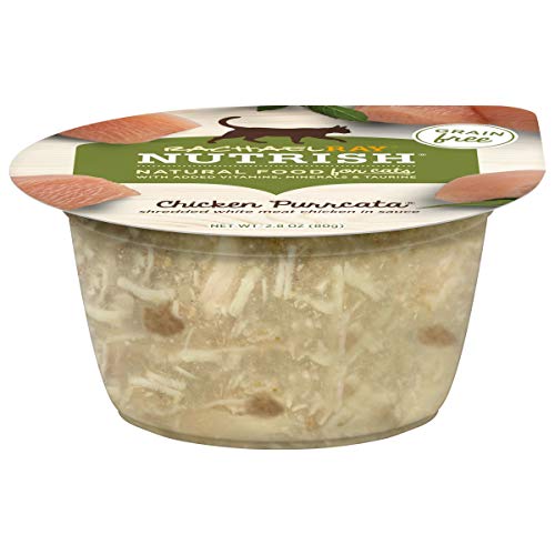 RACHAEL RAY NUTRISH NATURAL WET CAT FOOD, CHICKEN PURRCATA, GRAIN FREE, 2.8 OZ. TUB