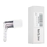 Scientic Glass Tube Adapter, Arizer Glass Elbow Adapter 18mm Male Frosted Glass