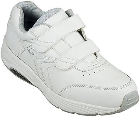 InStride Newport Women's Comfort Therapeutic Extra Depth Walking Shoe: White 9.0 Medium (B) Velcro