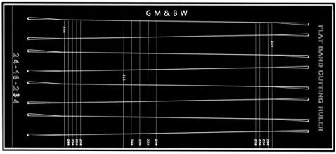 GM&BW Customized Slingshot Tapered Flat Bands Cutting Ruler-Ideal Accessory to Make a More Professional Slingshot Catapult for Hunting or Target Shooting-Various Trapezoids