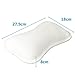 Neck Support Relaxation Bath Pillow, Ergonomic Design Non-Slip Bathtub Pillow with Suction Cups, 3D Mesh Filling for Comfortable Bathing Experience - Small - White