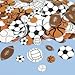 Fun Express Foam Sports Stickers for Kids - Adhesive Foam Sticker Pack - VBS Vacation Bible School Supplies/Decor - 500 Piece Sports Ball Foam Shapes - Crafts for Kids and Fun Home Activities