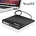 1895 Animo External DVD Drive USB 3.0,Slim CD DVD-RW Optical Drive Burner Writer,Compatible with Windows 10/8 / 7 Linux OS Apple Mac Laptop Desktop PC