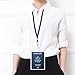 5Pack Extra Large ID Badge Holder for Passport with Lanyards,4x6 Inch Fill for Passports,Cash, Credit Card,etc.by Cypes