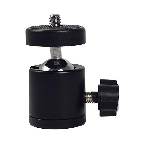 MENGS Q29 1/4" Kamera Schraube und 3/8" Stativ Schraube 360 Grad Kamera Kugelkopf mit massivem Aluminium Anzug für alle Arten von DSLR/SLR Kamera Stativ, LCD-Monitor, Blitz Licht Halter, etc