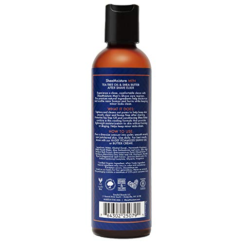 Sheamoisture After Shave Elixir for Dry Skin Tea Tree Oil and Shea
