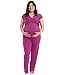 Kindred Bravely Davy Ultra Soft Maternity & Nursing Pajamas Sleepwear Set (Berry, Medium)