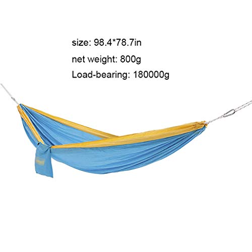 liangzishop Garten-Schaukel Einzelne doppelte Outdoor-tragbare Hängematten-Swing-Freizeit-Camping-Hängematten-Familie… – Bild 2