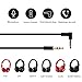Replacement Audio Cable Cord Wire,Compatible with Beats Headphones Studio Solo Pro Detox Wireless Mixr Executive Pill with in Line Mic and Control (Black)thumb 3