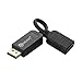 SIENOC Displayport DP Male to HDMI Female DP to HDMI Adapter Cable Video Audio Converter Color Black Pack of 2