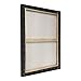 U.S. Art Supply 18 x 24 inch Black Stretched Canvas 12-Ounce Primed, 4-Pack - Professional Artist Quality 3/4