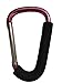 2 XLarge Carabiner Aluminum Stroller Hook, Great Organizer Assistant Clip Hanger for Mommy Or Daddy to Hang Diaper, Shopping Bags, Purses and More (Pink)