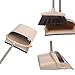 LiKe Broom and Dustpan Set/Dust Pan Standing Upright Sweep Set for Home Office Commercial Hardwood Floor Use(Blue)