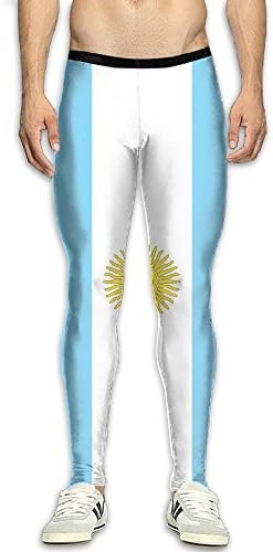 Kuswaq Argentina Flag National Flag Of Argentina Attractive MenSport Pants Sports Compression Tight Leggings