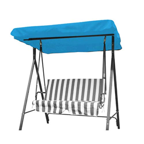 Hollywoodschaukel für 2/3-Sitzer, UV-Schutz, Ersatzbezug für Garten und Terrasse (Größe: L; Farbe: Himmelblau) – Bild 3