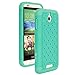 HTC Desire 510 Case, Style4U HTC Desire 510 Studded Rhinestone Crystal Bling Hybrid Armor Case Cover with 1 HD Screen Protector and 1 Stylus [Teal / Mint Green]