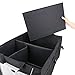 EZOWare Trunk Organizer Cargo Trunk Collapsable Storage Container Bin Box with Handle for Minivan, Vans, Cars, SUV Rear or Backseat - Black