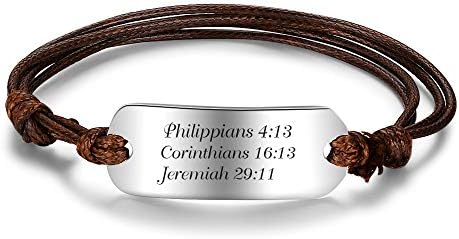 Personalized Stainless Steel Bracelets for Women Custom Name Bar Bangle Engraved Bracelets for Men Gifts for Boyfriend